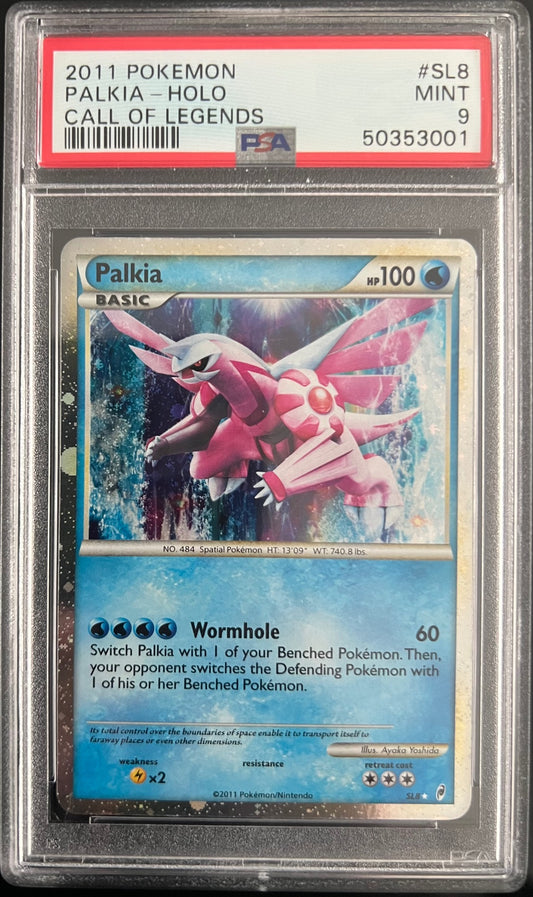 Palkia Holo SL8 Call Of Legends Pokemon PSA 9