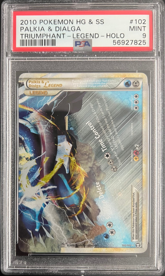 Palkia & Dialga Legend Holo 102/123 Pokemon PSA 9