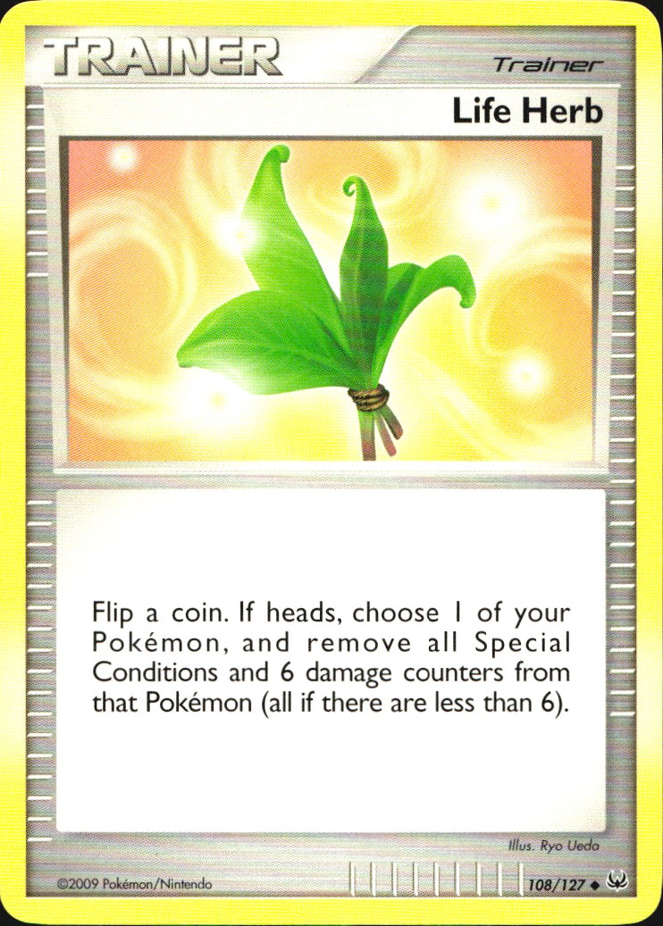 Life Herb 108/127 Platinum Uncommon Pokemon Near Mint