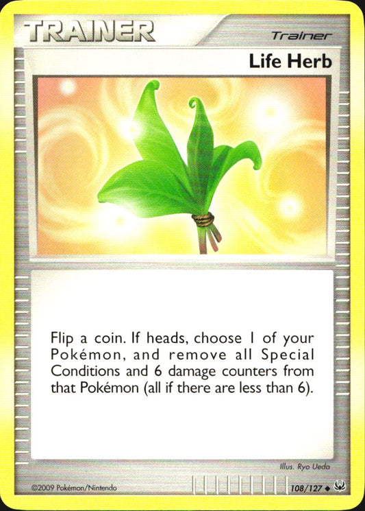 Life Herb 108/127 Platinum Uncommon Pokemon Near Mint