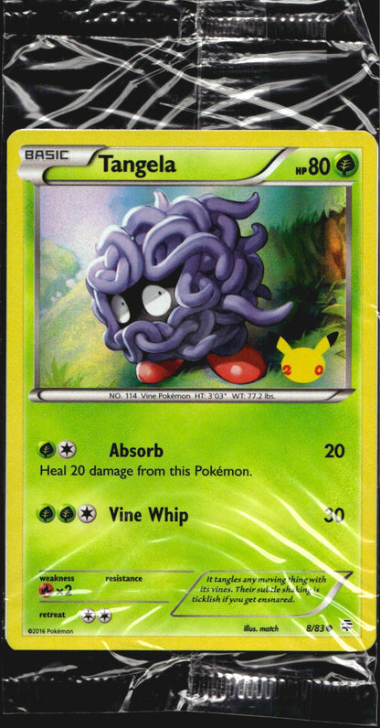 Tangela 8/83 20th Anniversary GAME Exclusive Sealed Promo