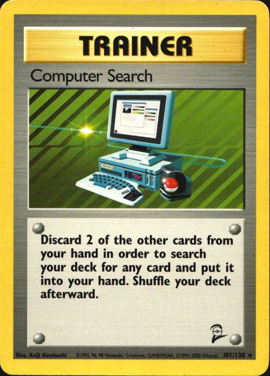 Computer Search 71/102 Base Set Unlimited Rare Pokemon Near Mint