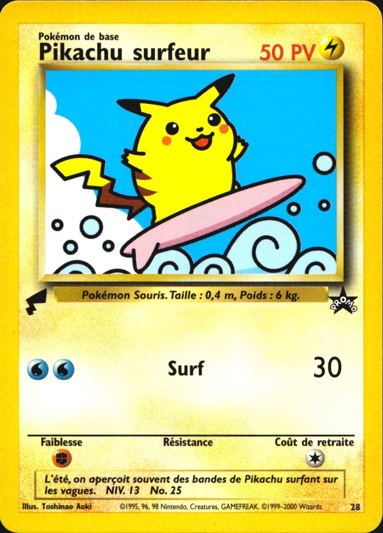 Pikachu (Surfing) 28 Pikachu World Collection Promos Promo Pokemon Near Mint