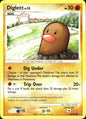 Diglett 72/127 Platinum Common Pokemon Near Mint