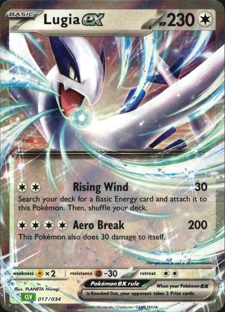Lugia ex 017/034 Trading Card Game Classic Holo Classic Collection Pokemon NM