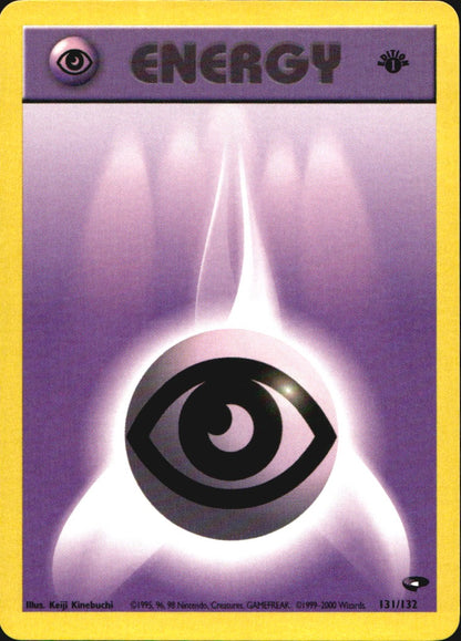 Psychic Energy 131/132 Gym Heroes Pokemon 1st Edition Near Mint