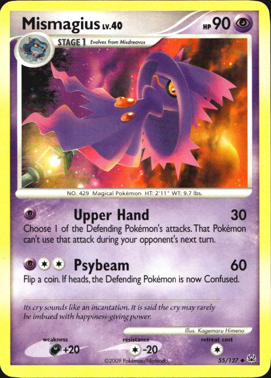 Mismagius 55/127 Platinum Uncommon Pokemon Lightly Played