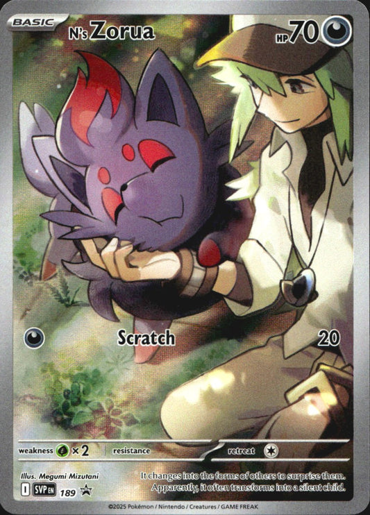 N's Zorua 189 Holo Promo Scarlet & Violet Promo Pokemon Near Mint
