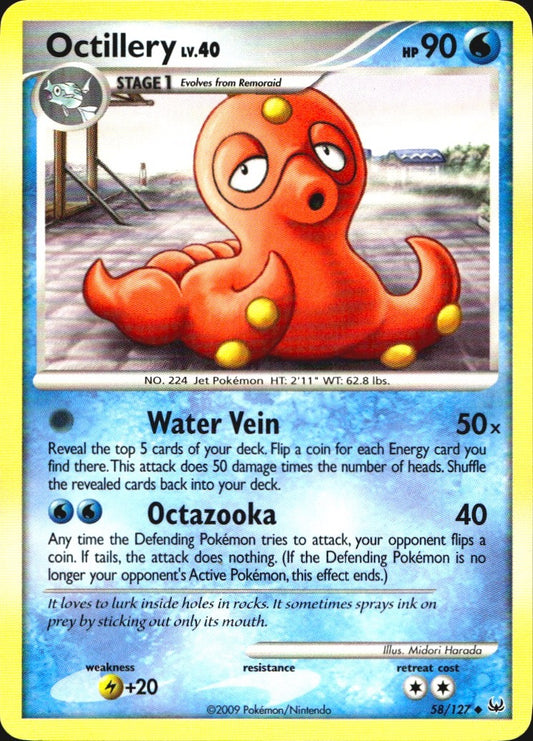 Octillery 58/127 Platinum Uncommon Pokemon Near Mint