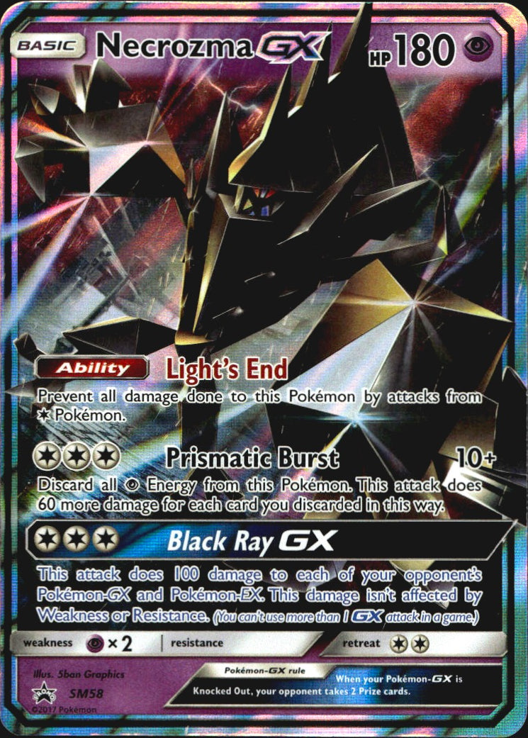 Necrozma GX - SM58 Sun & Moon Promo Holo Promo Pokemon Lightly Played