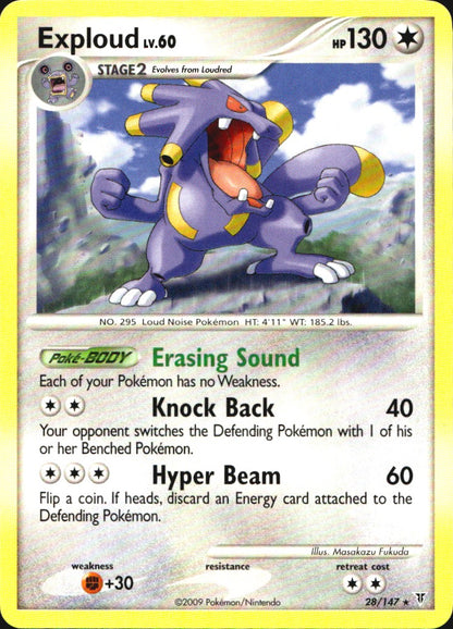 Exploud 28/147 Supreme Victors Rare Pokemon Near Mint