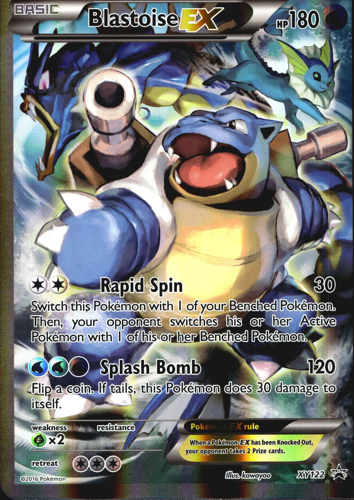 Blastoise EX XY122 Jumbo Promo XY Promo Pokemon Near Mint