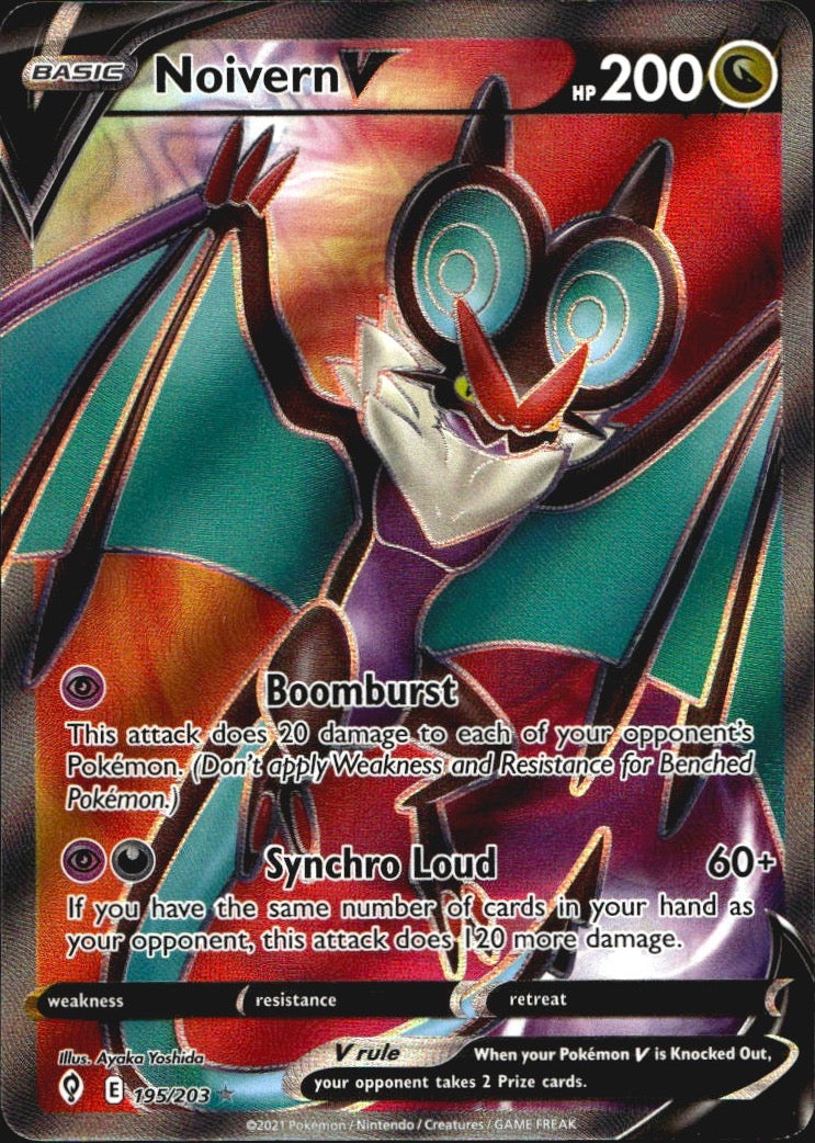 Noivern V 195/203 Evolving Skies Ultra Rare Pokemon Holo Near Mint