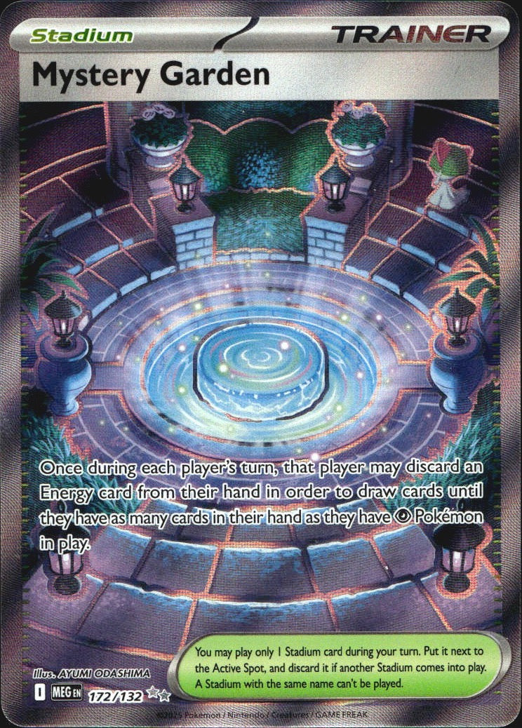 Mystery Garden 172/132 Mega Evolution Ultra Rare Pokemon Holo Near Mint