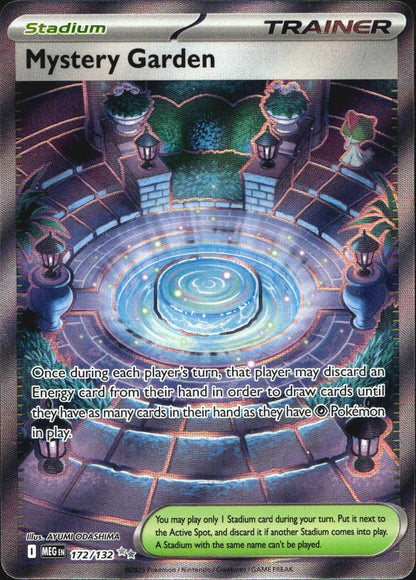 Mystery Garden 172/132 Mega Evolution Ultra Rare Pokemon Holo Near Mint
