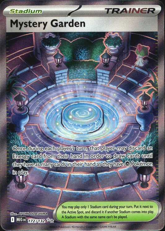 Mystery Garden 172/132 Mega Evolution Ultra Rare Pokemon Holo Near Mint