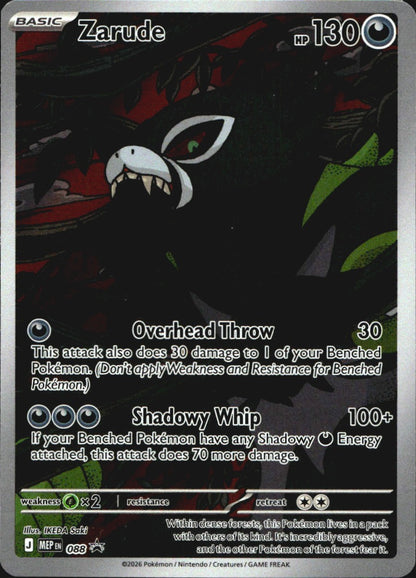 Zarude 088 ME: Mega Evolution Promo Holo Promo Pokemon Near Mint