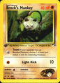 Brock's Mankey 67/132 Gym Heroes Common Pokemon 1st Edition Near Mint