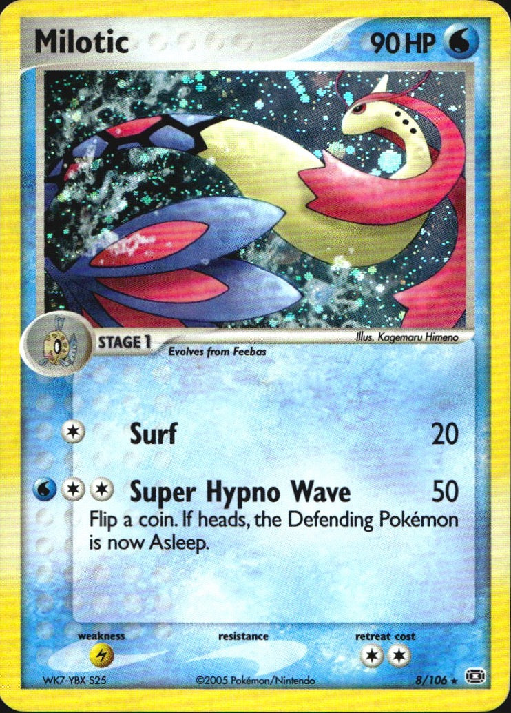 Milotic 8/106 Emerald Holo Rare Pokemon Near Mint