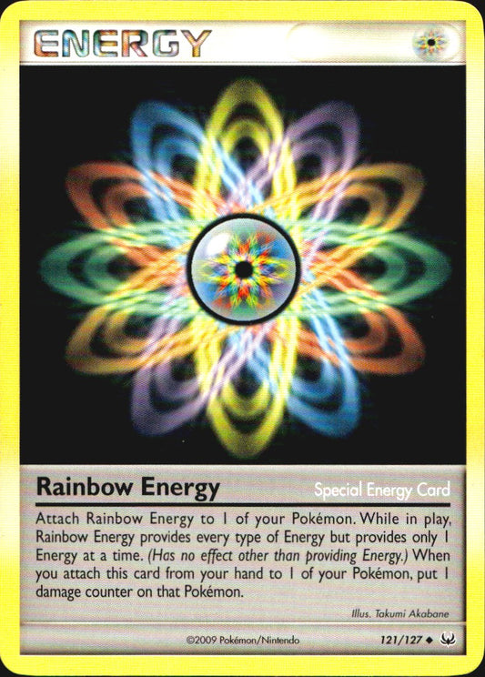 Rainbow Energy 121/127 Platinum Uncommon Pokemon Near Mint