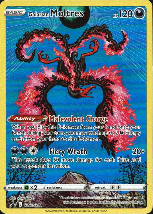 Galarian Moltres SWSH284 Holo Promo Sword & Shield Promo Pokemon Near Mint