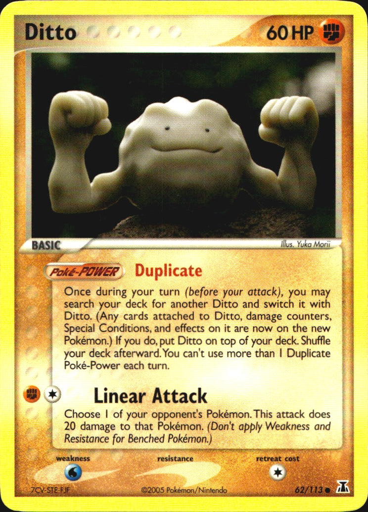 Ditto 62/113 Delta Species Common Pokemon Lightly Played