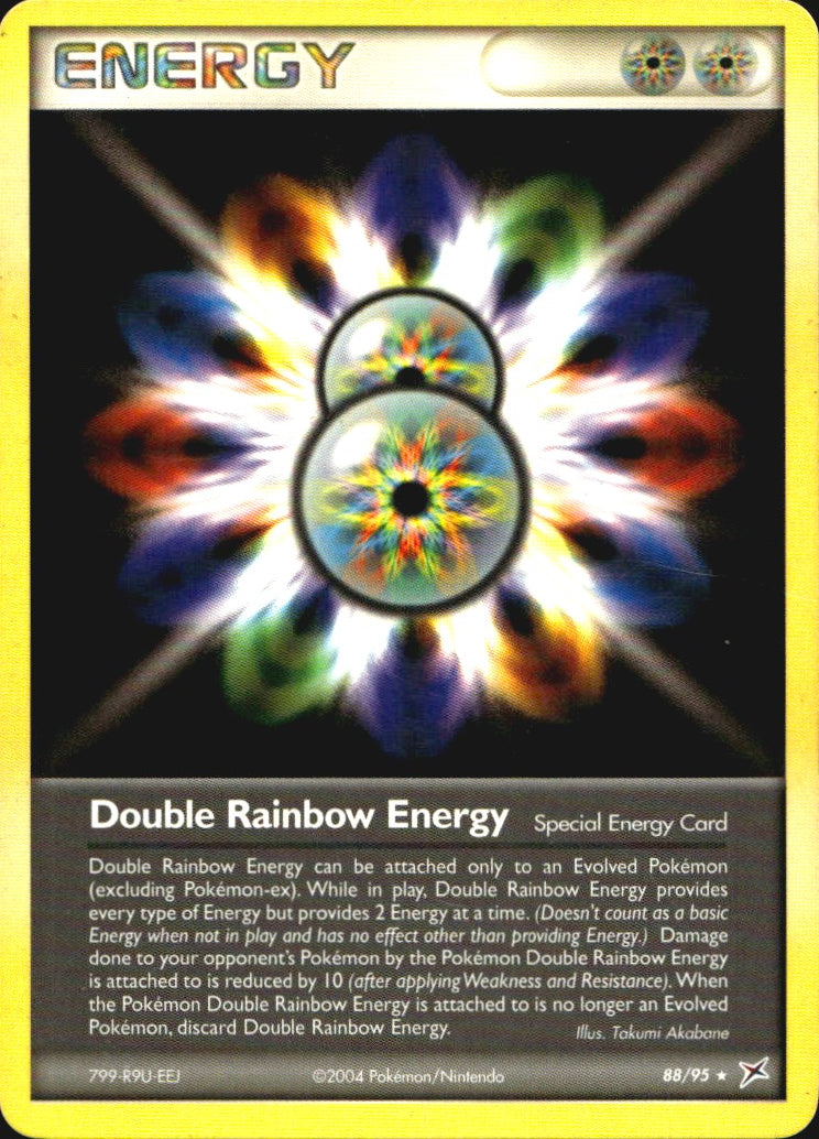 Double Rainbow Energy 88/95 Rare Team Magma vs Team Aqua Pokemon Near Mint
