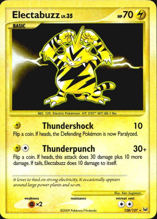 Electabuzz 128/127 Platinum Secret Rare Pokemon Holo Near Mint