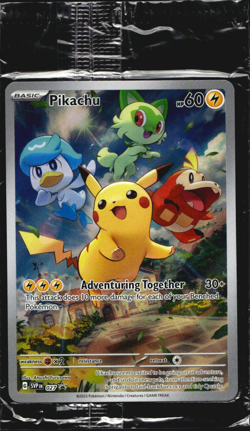 Pikachu 027 Holo Scarlet & Violet Promo Pokemon Holo Sealed