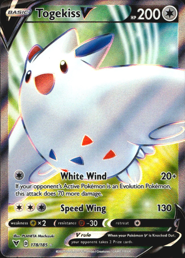 Togekiss V 178/185 Vivid Voltage Ultra Rare Pokemon Holo Near Mint