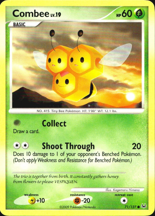 Combee 71/127 Platinum Common Pokemon Near Mint