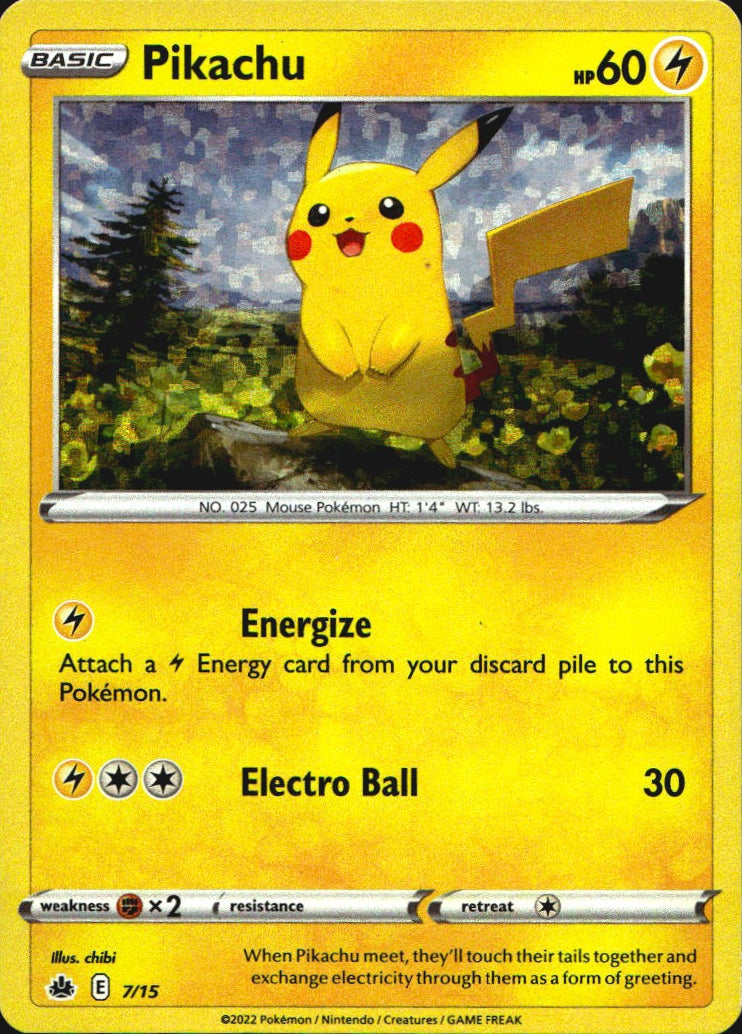 Pikachu 007/015 McDonald's Promos 2022 Holo Promo Pokemon Near Mint