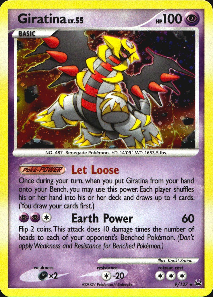 Giratina 9/127 Holo Rare Platinum Pokemon Near Mint