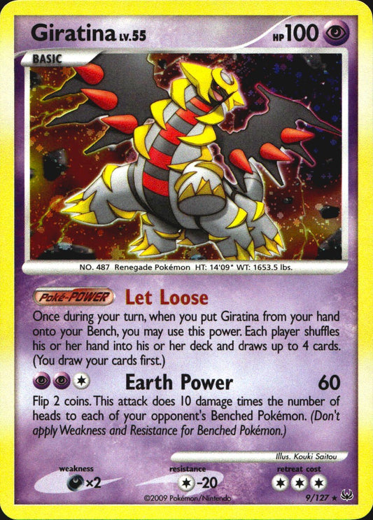 Giratina 9/127 Holo Rare Platinum Pokemon Near Mint