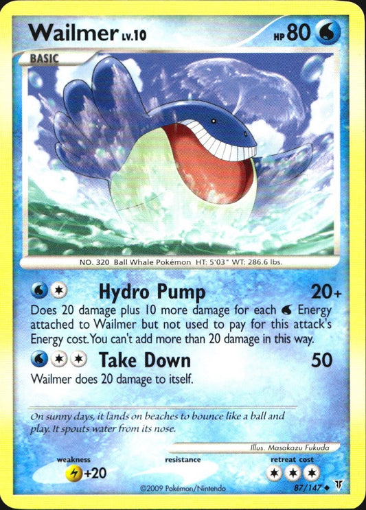 Wailmer 87/147 Supreme Victors Uncommon Pokemon Near Mint