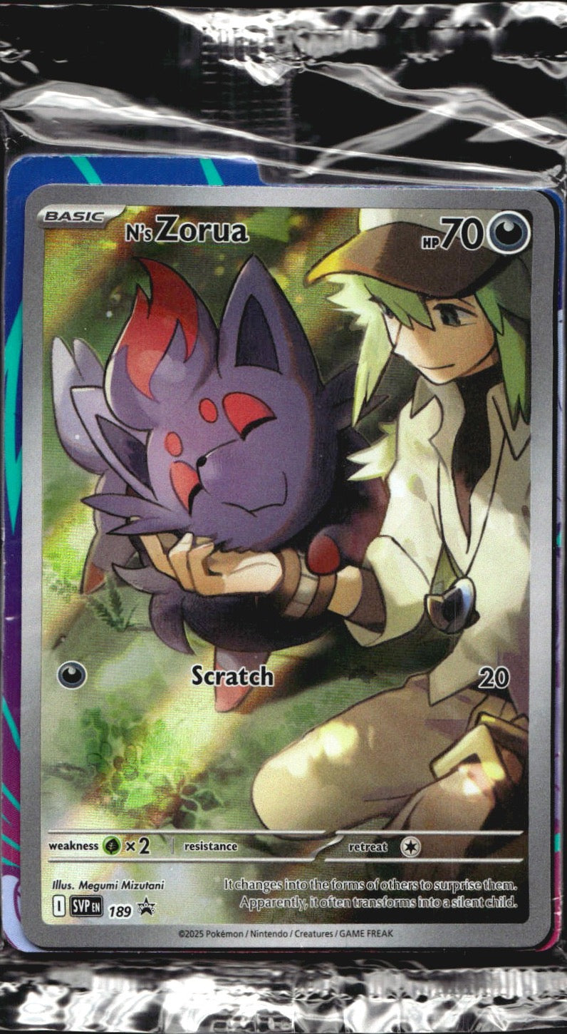 N's Zorua 189 Holo Promo Scarlet & Violet Promo Pokemon Sealed Promo
