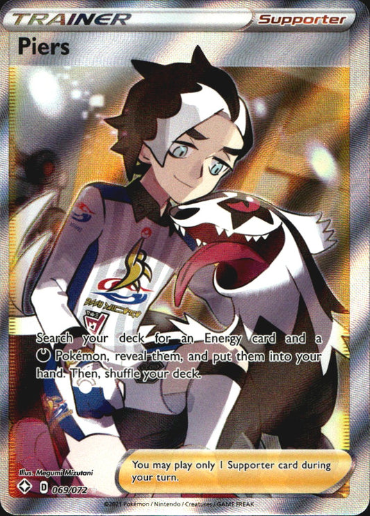 Piers 069/072 Ultra Rare Shining Fates Pokemon Near Mint