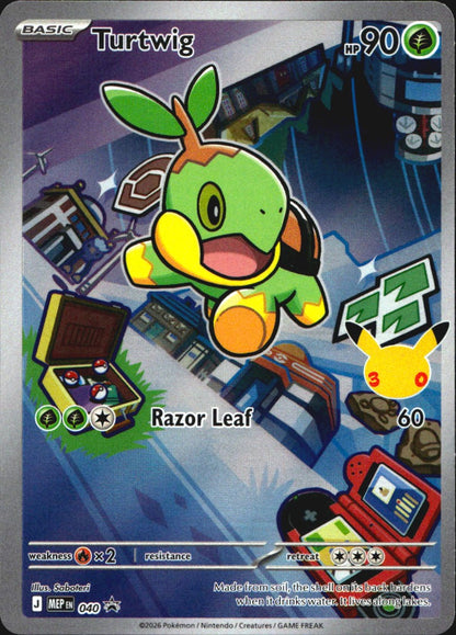 Turtwig 040 Holo Promo ME: Mega Evolution Promo Pokemon Near Mint