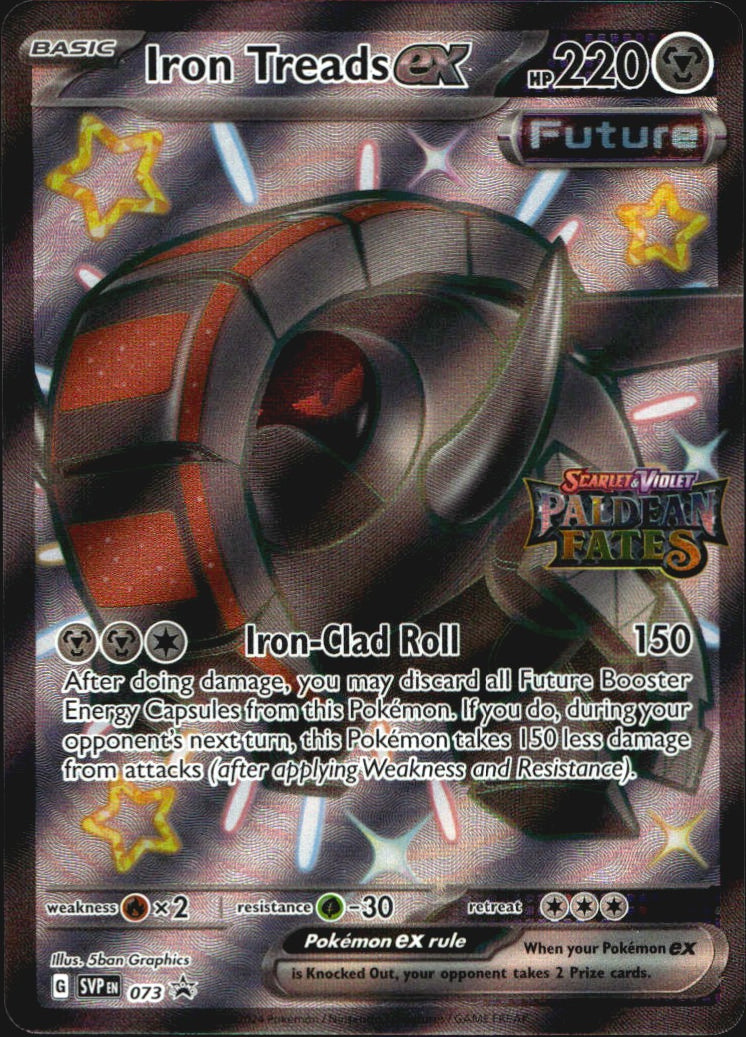 Iron Treads ex Stamped 073 Miscellaneous Cards & Products Holo Pokemon NM