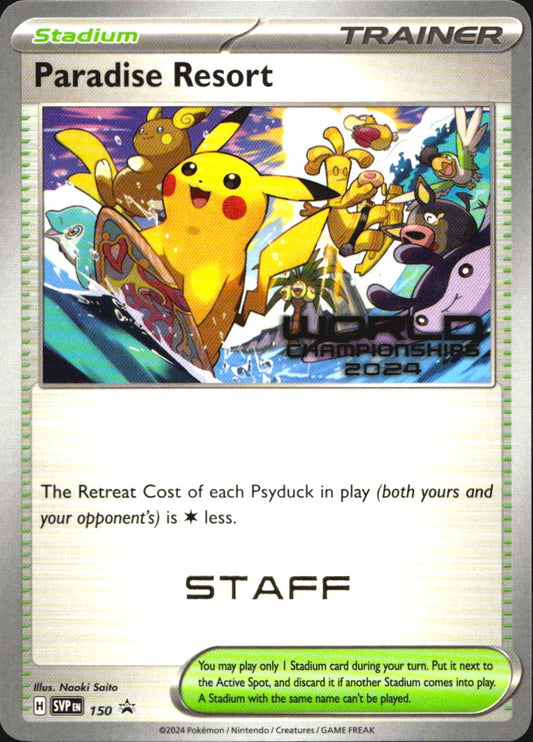 Paradise Resort STAFF 150 Scarlet & Violet Promo Pokemon NM