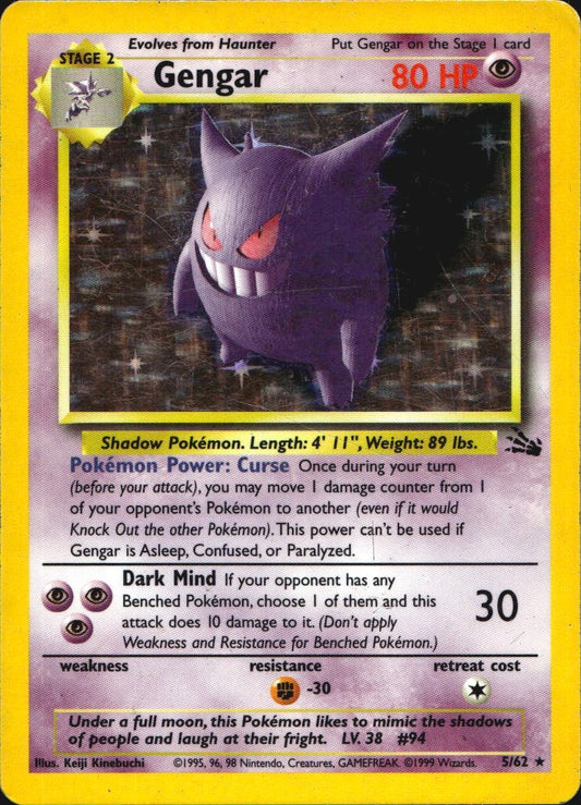 Gengar 11/110 Holo Rare Legendary Collection Pokemon Heavily Played
