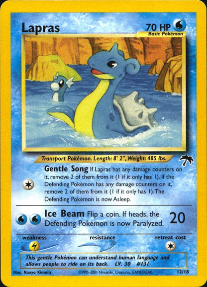 Lapras 12/18 Southern Islands Pokemon Near Mint