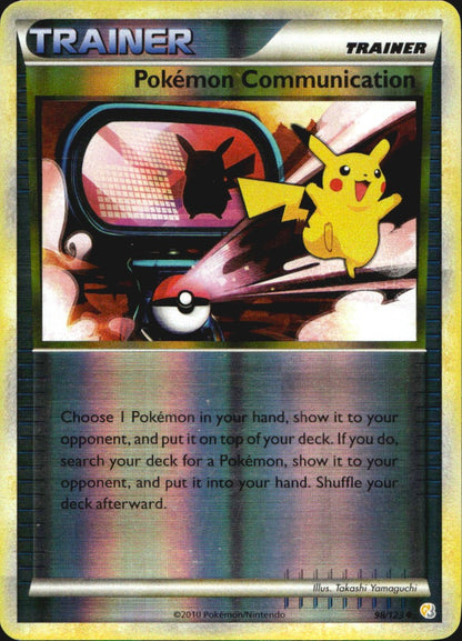 Pokemon Communication 98/123 HeartGold & SoulSilver Pokemon Reverse Holo LP