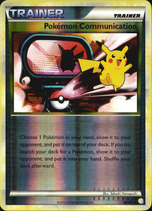 Pokemon Communication 98/123 HeartGold & SoulSilver Pokemon Reverse Holo LP