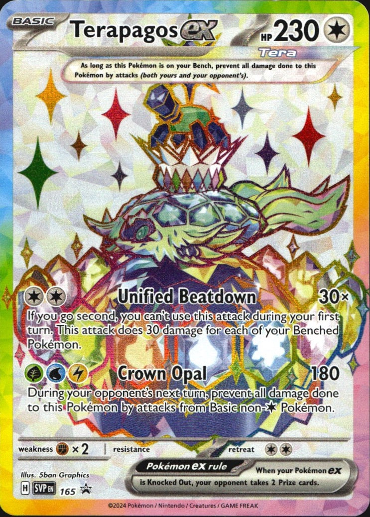 Terapagos ex 165 Scarlet & Violet Promo Holo Promo Pokemon Near Mint