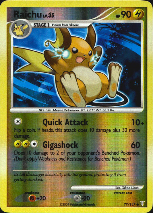Raichu 77/147 Supreme Victors Uncommon Pokemon Reverse Holo Near Mint