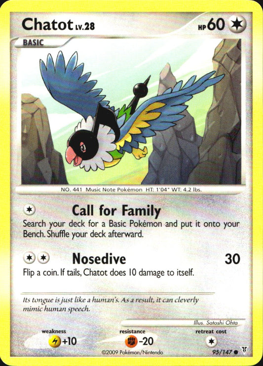 Chatot 95/147 Supreme Victors Common Pokemon Near Mint