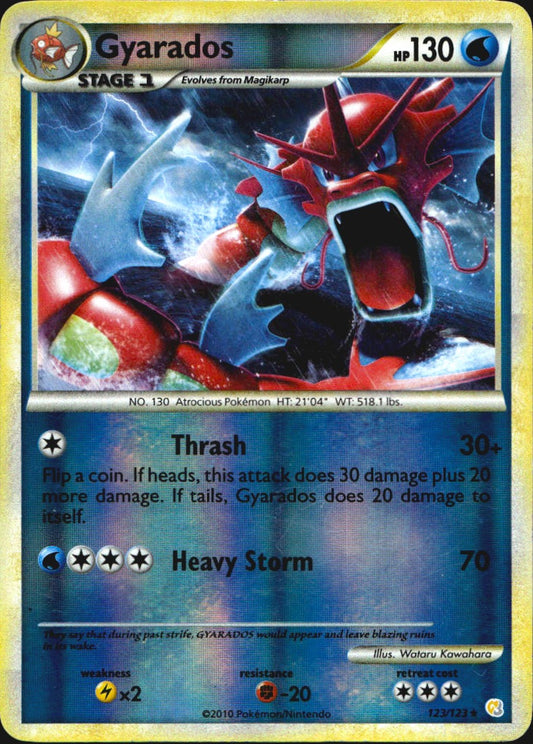 Gyarados 123/123 HeartGold & SoulSilver Pokemon Reverse Holo MP