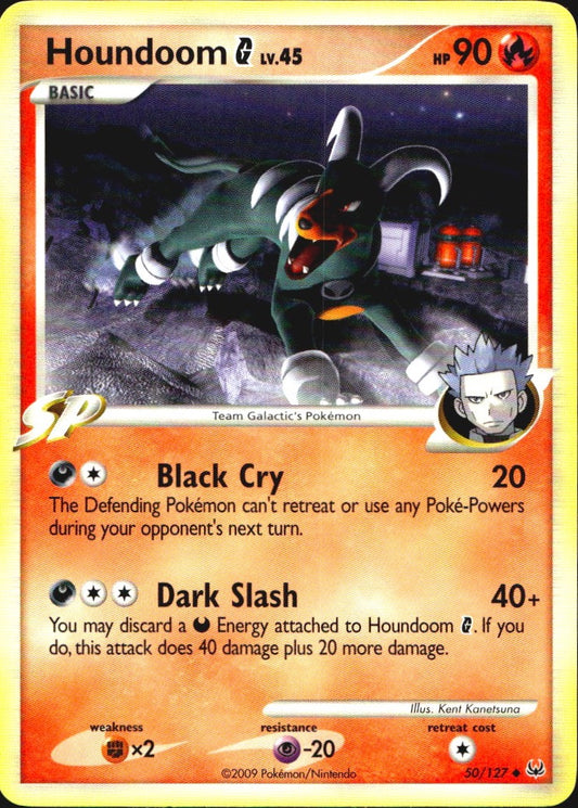 Houndoom G 50/127 Platinum Uncommon Pokemon Near Mint