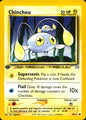Chinchou 55/111 Common Neo Genesis Pokemon 1st Edition Near Mint